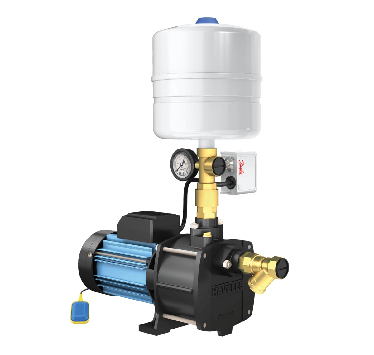 Havells HBTJSE1 1 HP Single Phase Pressure Booster Jet Pump,24 L Tank