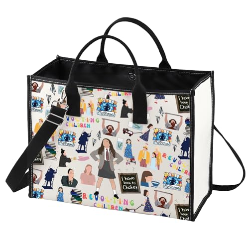 LEVLO Matilda Musical Tote Bag, Revolting Lt, M, Multicolour, 6.69" x 9.05" 0.2", Women - Matilda Fans