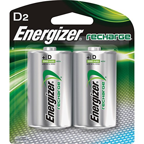 (6 Pack Value Bundle) EVENH50BP2 e² NiMH Rechargeable Batteries, D
