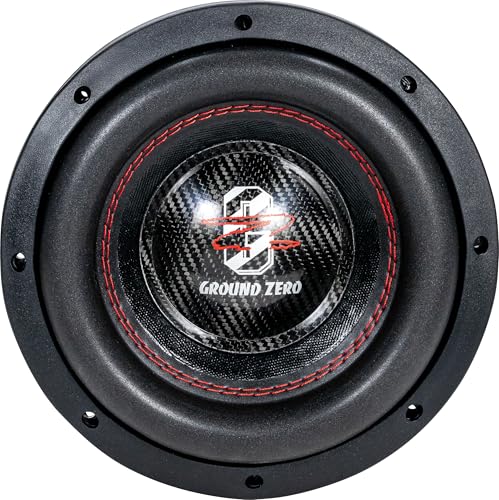 Ground Zero GZHW 20-D2 Hydrogen Series - Caisson de basses haute performance de 20 cm | Double 2 ohms | 700 W RMS / 1500 W SPL | Bobine sonore en cuivre de 63 mm | Klippel® optimisé