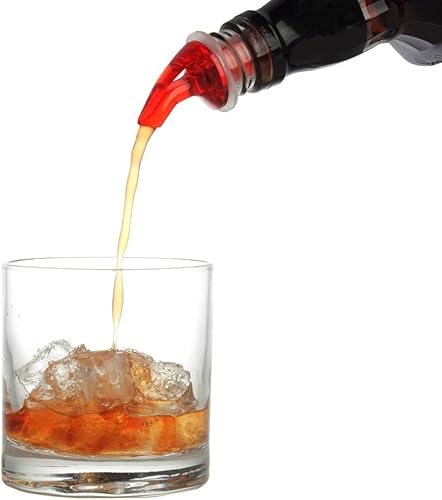 Bartender Gear™ Boquillas de vertido medidas para la mayoría de los vertedores de botellas de medio galón y 1.75 litros, medición automática de 1.5