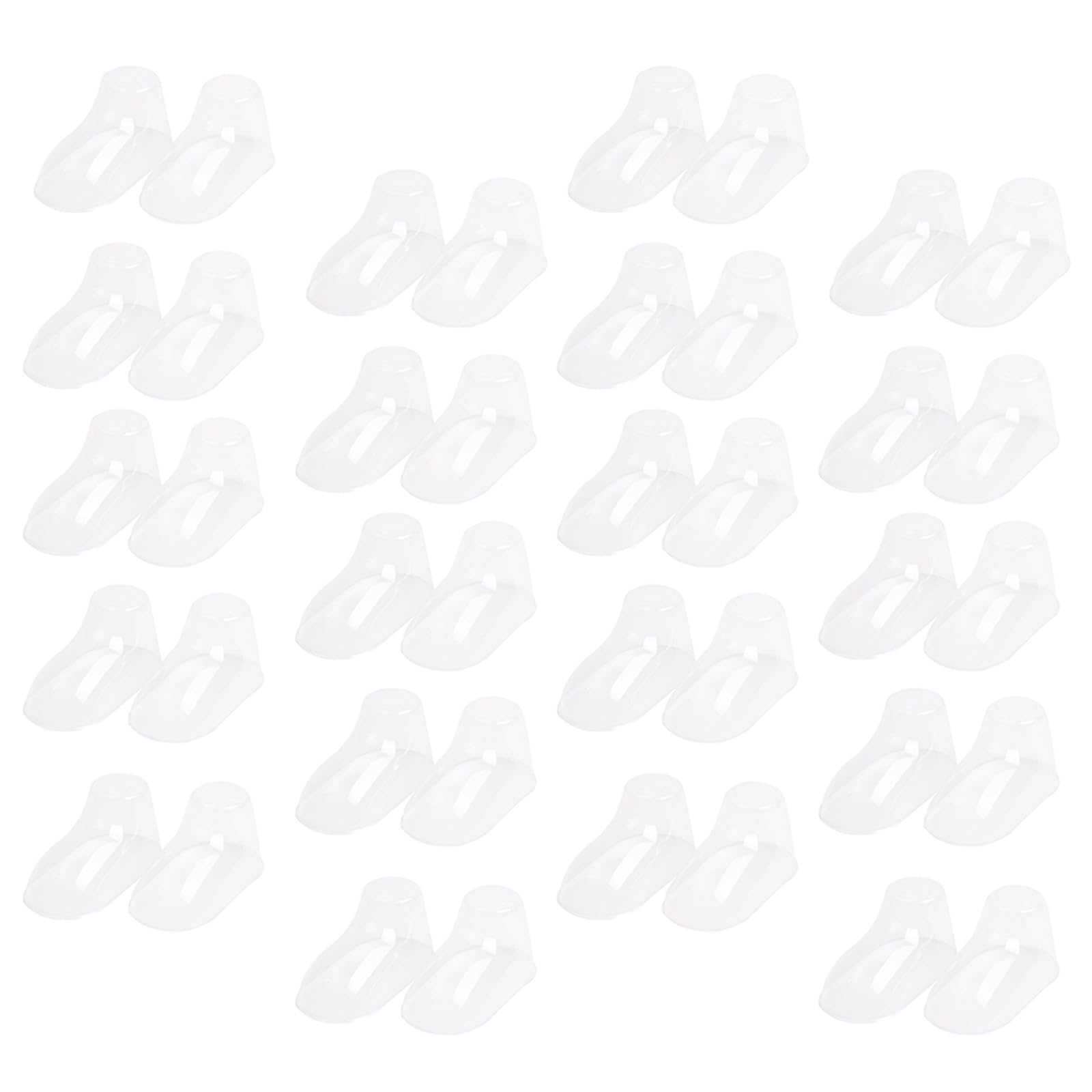 SHERCHPRY Kunststoff Babysocken Präsentationsständer 100 Stück Kleinkind Fußform Halter Flexible Schuhstütze für Babyschuhe und Socken Langlebig und Formbewahrend