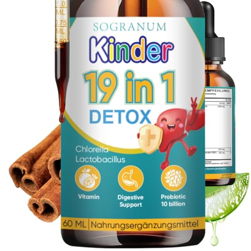 Detox Kinder probiotika | Darmkur, Mikrobiom, Blähung, immunsystem, Vitamin kinder, Bifidobacterium infantis | Aloe vera, Chlorella, Lactobacillus, Vitamin C - 60 ml