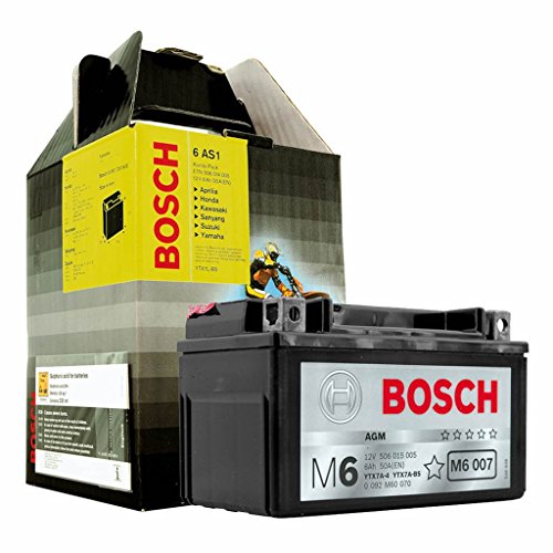 Bosch batería 12 V x 6 A, YTZ7S de BS Dimensiones: 113 x 70 x 105