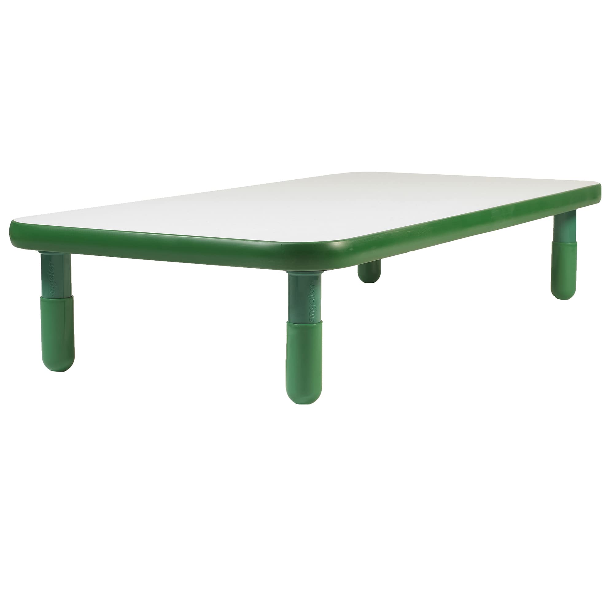 Angeles Baseline 60"x30" Rect. Table, Homeschool/Playroom Toddler Furniture, Kids Activity Table for Daycare/Classroom Learning, 12" Legs, Green, (There is a second box with a set of legs, color may vary- with sticker ORG5159867)