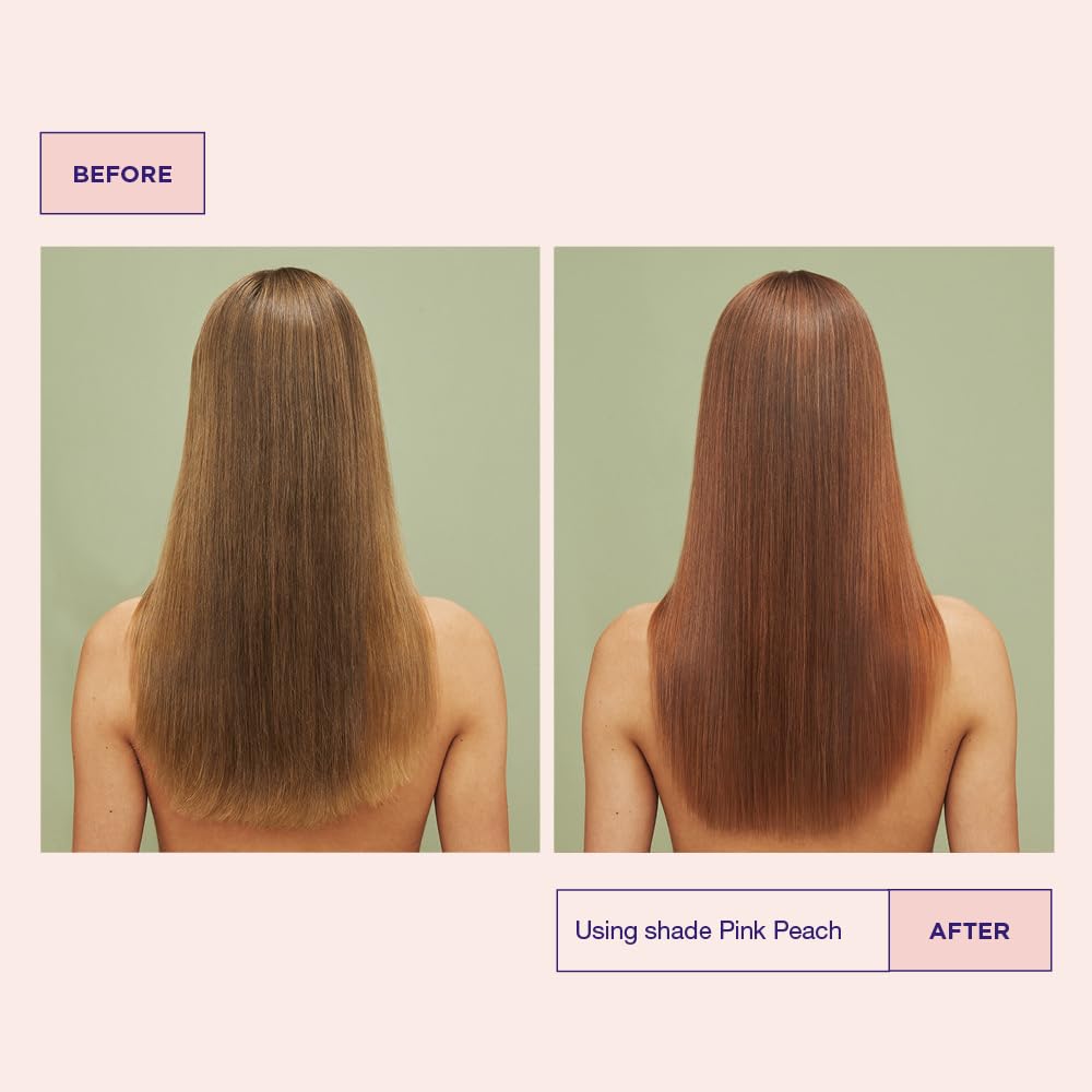 Maria Nila Haarkur mit Farbpigmenten für blondes Haar - Colour Refresh Pink Peach 9.46 Pfirsich Pflegemaske, Farbauffrischung Pink Peach semi permanent, vegan, sulfat- und parabenfrei, 300ml