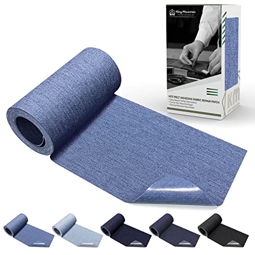 KING MOUNTAIN Iron-on Repair Patch,3'x60'100% Cotton...