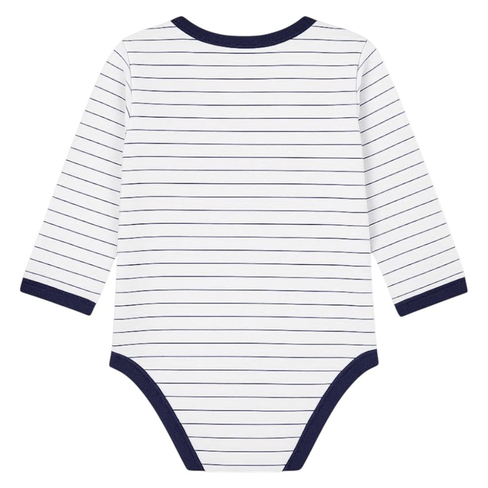 Genérico R.Madrid – Body Bebé Azul Personalizable | Nombre o Texto Bordado | Diseño Oficial | Algodón Suave | Regalo Único | Afición desde la cuna - 12 MESES