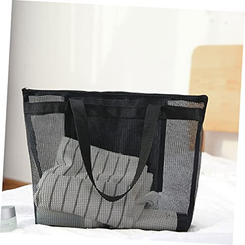 BESPORTBLE 2pcs Mesh Beach Tote Bag Set Waterproof Handheld Travel Bag for Women Lightweight Beach Accessories for Swimming and Shopping3