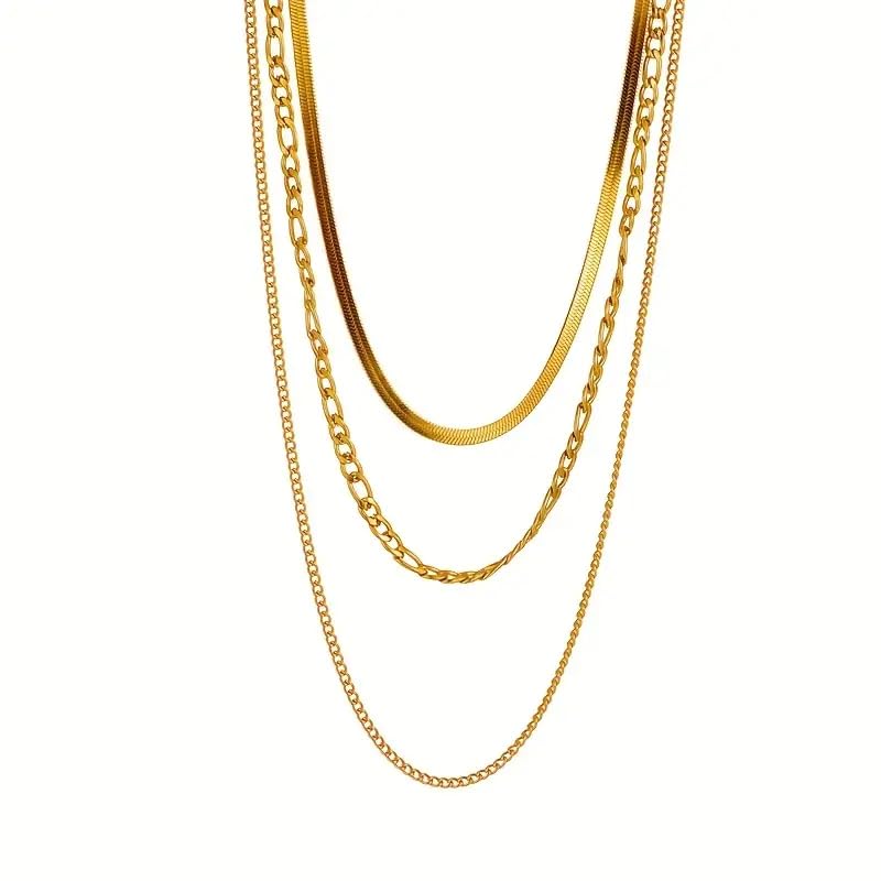 Purple Secret Three Layered Necklace For Women with 18K Gold Plating, Multi Chain Necklace, Best Gift for Girlfriend, Gifts for Women, Birthday Gift for women, Trendy Necklace (B0CYLLJGQT) Amazon Price History, Amazon Price Tracker