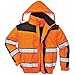 Produktbild Portwest Herren Hi Vis Klassik Bomber Jacke (XL) (Orange/Schwarz)