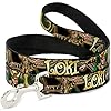 Buckle down dog leash loki poses black gold green 6 feet long 15 inch wide multicolor dl 6ft wav037 w  urban country home decor