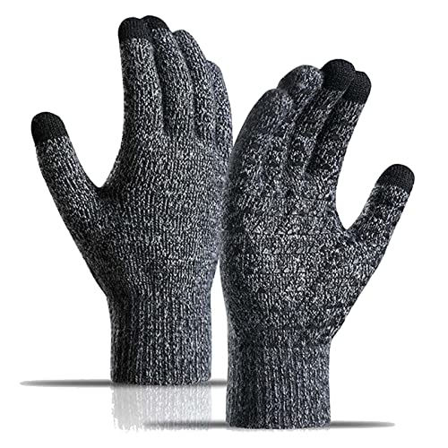 MeiPing Gants Femme Gants Hiver Chaud Tactile Elégant Knit Gants Temps Froid Gants De Sport en Plein Air Running pour Cyclisme Moto Autres Activités de Loisirs Cover