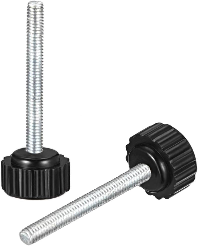 Boxonly Knurled Thumb Screw for Saw Drill Press Lathe and Routing Jigs Packaging Machinery Printing Equipment Clamping Knobs Grip Threaded Hand Bolt Knobs M4 x 35mm 8pcs - Image 3