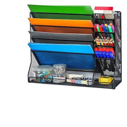 Jakyitvi 4-Tier Adjustable Wall File Organizer
