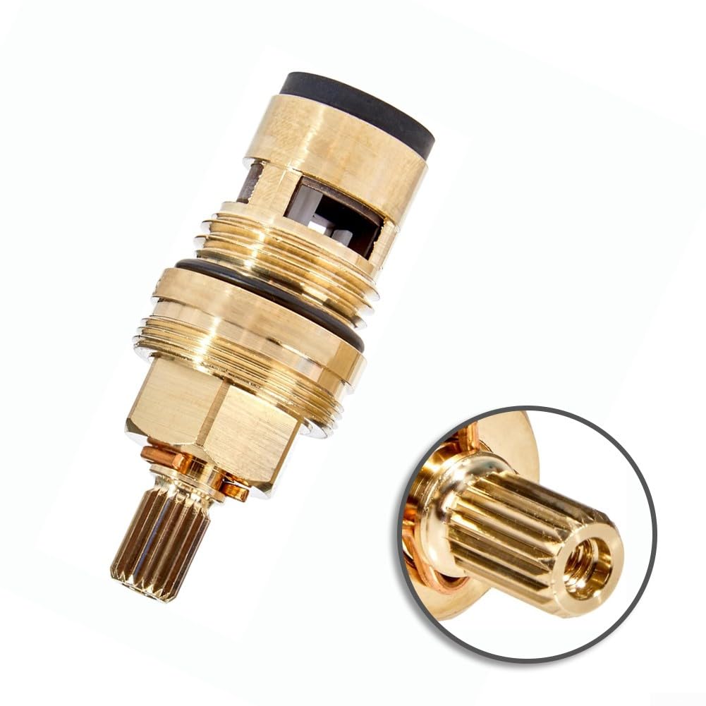 45346000 Cartouche thermostatique pour GROHE 1/2" avec rondelles d'étanchéité en céramique, angle de rotation 180°, cartouche laiton pour thermostat de douche, robinet de salle de bain