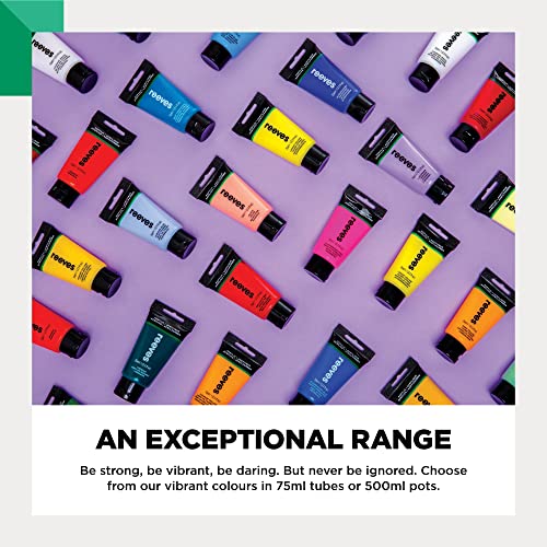 Image of Reeves Acrylic Paint-10ml, Set of 18