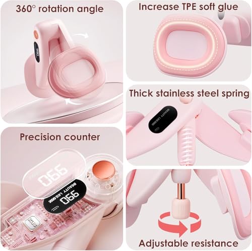 Image of Pelvic Floor Trainer for Women, Thigh Master with Counter, Adjustable Inner Thigh Exercise Workout Equipment for Home, Kegel Pelvic Floor Strengthening Device Women(Style-1)