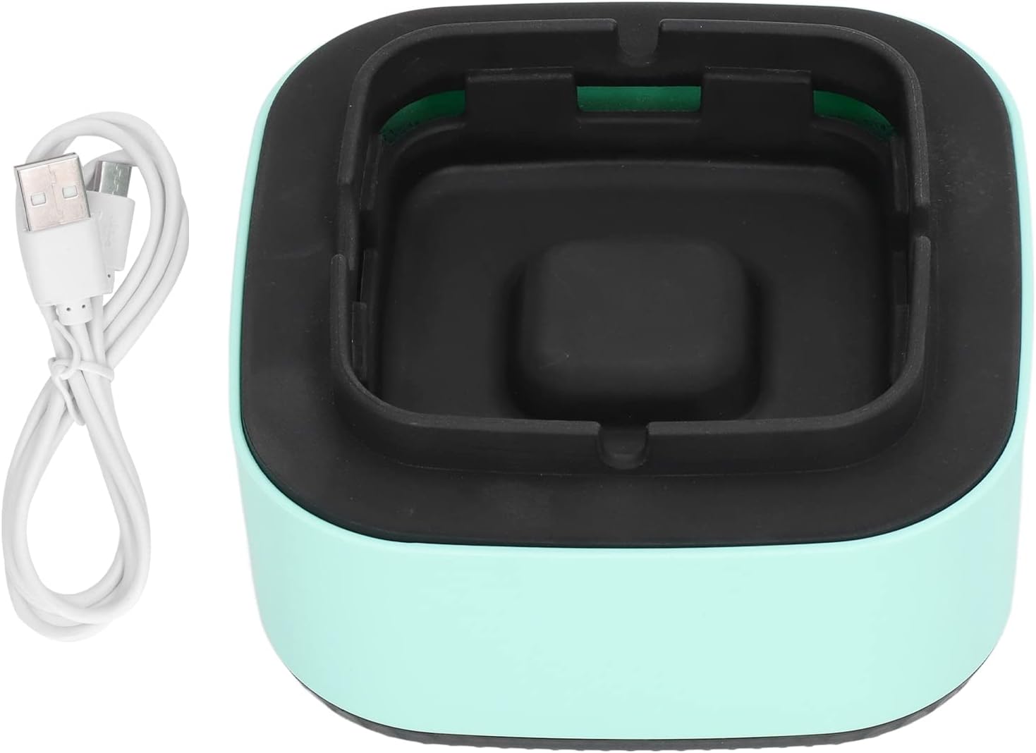 Purificador de Cenicero, Tipo USB Cenicero sin Humo 2 en 1 Purificador de Aire Cenicero Multifuncional Purificador de Escritorio con Sincronización Automática para Interiores 5.1x5.1x2.8 Pulgadas