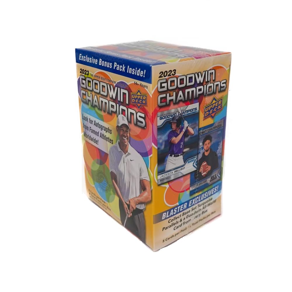 Amazon.com: Upper Deck 2023 Goodwin Champions Blaster Box, 8 Packs