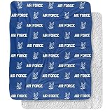 U.S. Air Force Academy Blanket, 50"X60" Logo Pattern, Silky Touch Sherpa Back Super Soft Throw Blanket