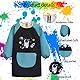 Mecmbj Malkittel Kinder, Wasserdicht Malschürze Kinder ab 6 Jahre, Mädchen Junge Bastelschürze mit Taschen, für Schule Kunst Malerei, Kochen, Essen, Laboraktivität(Space Astronaut 2)(68x55cm)