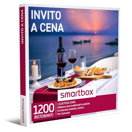 smartbox - Caja de regalo invitación a cenar - Idea de regalo original - 1 cena de 2 o 3 platos...