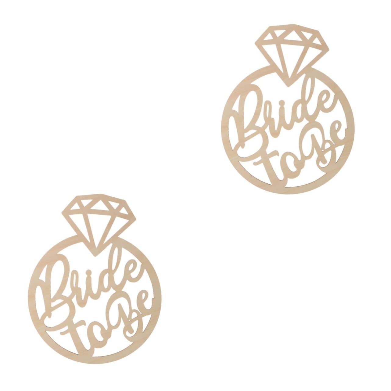 Warmhm 2 Piezas Logotipo Del Anillo De Diamantes Ornamento De La Muestra De La Boda Decoración De Fiesta De Boda Cartel De Bienvenida a La Boda Apoyos De De Fotos De Madera