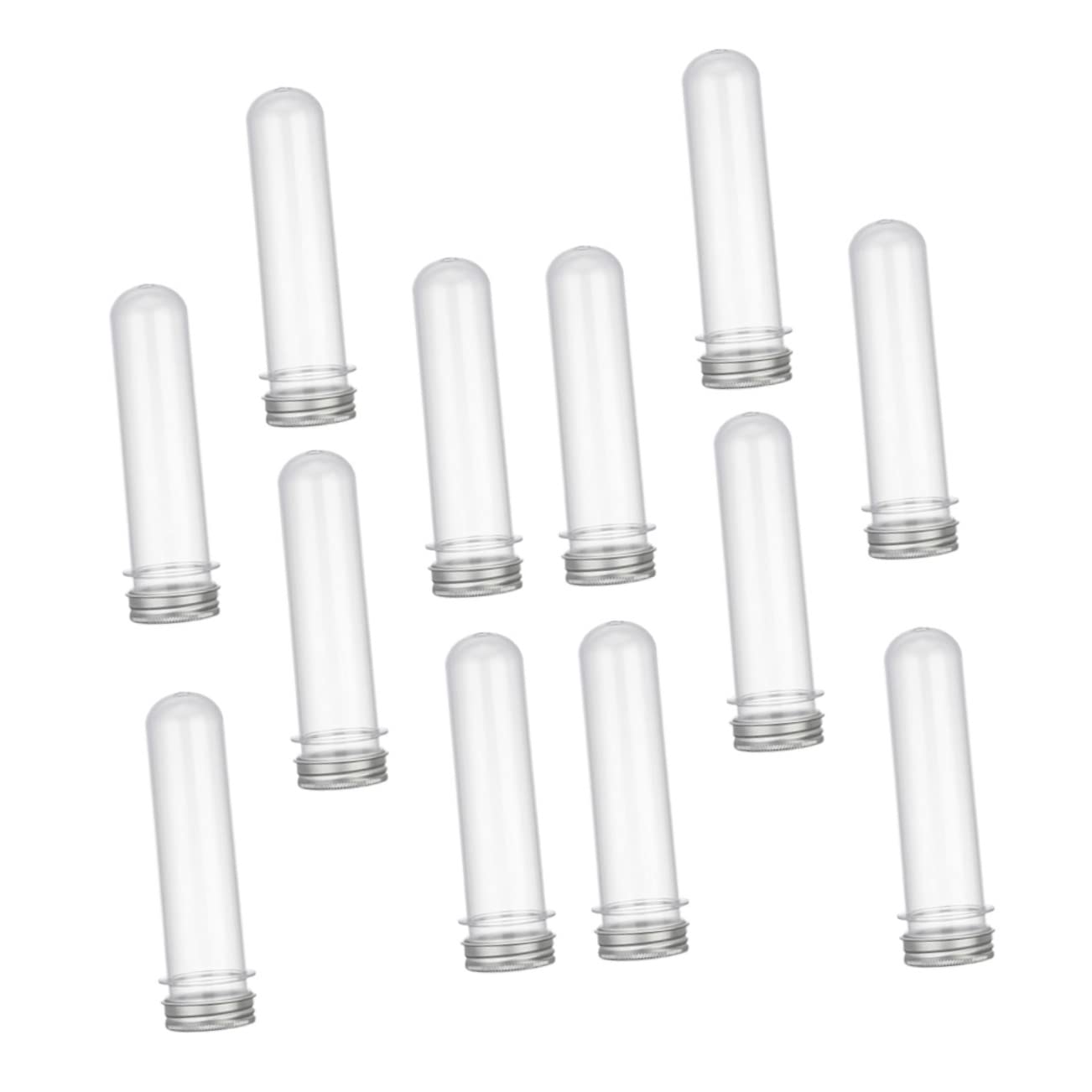 NAMOARLY 40ml Tube Bottles Juice Shot Caps Candy Bath Salt Storage Apothecary Bottles Cork Lids