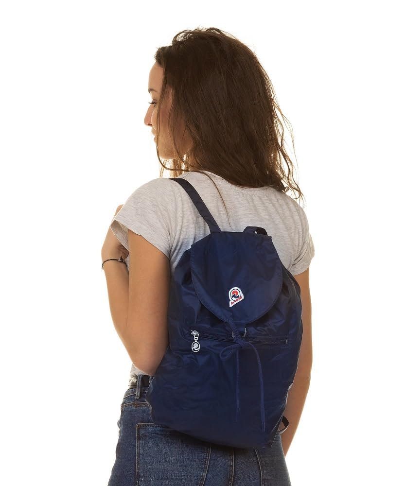 Invicta Tagesrucksack Rucksack für Reisen Outdoor - Daypack für Damen, Herren, mit Hüftgurt - faltbar 8 LT - Ultra leicht, Handgepäck mit Reißverschluss, blau Minisac