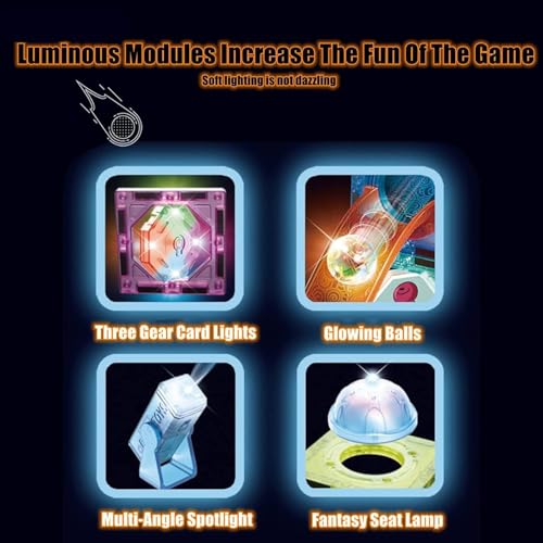 Image of Happy Hues Light Magnetic Tiles- Building Blocks for Kids 3D STEAM Educational Toys, Magnetic Marble Run /Toys for Kids Age 3 +Year Old Boys Girls Creative Gift (110 Pcs Magnetic Tiles)