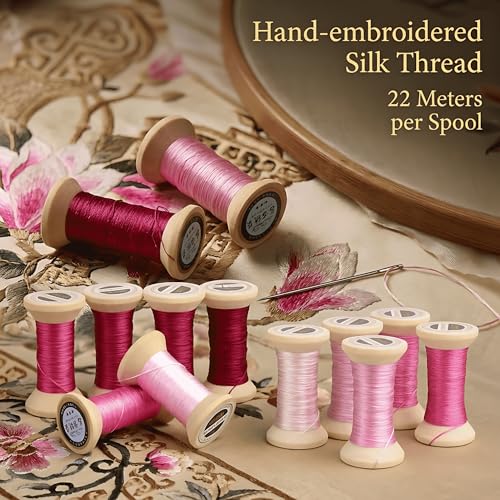 Image of Natural 100% Mulberry Handmade Embroidery Silk Thread Silk Floss (39)