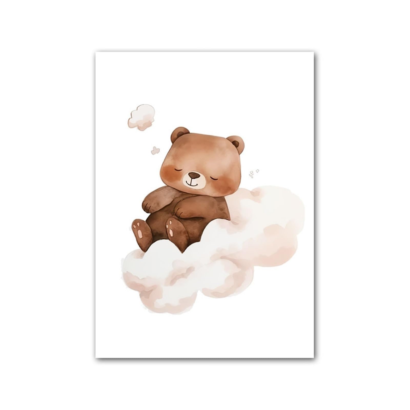 Art mural bébé affiche animaux - Toile décoration chambre enfant 40x50cm