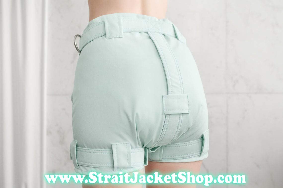 ABDL Strapazierfähige abschließbare Windelhöschen, Anti-Windelentfernung, Ault-Baby-Shorts mit Segufix-Verschlüssen, Rosa, Minze und Blau, Größe M, Baby-Mintgrün