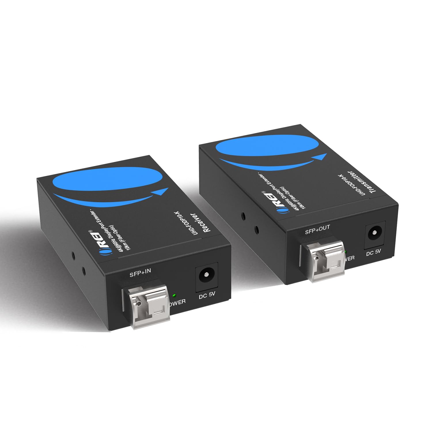 OREI 4K DisplayPort Extender Over Fiber Optic Balun 10KM LPCM 7.1CH SFP | Fiber Optic Balun DisplayPort 1.4a 32.4Gbps HDCP 2.3 HDR10 Dolby Vision HLG OM4 Support product thumbnail 3