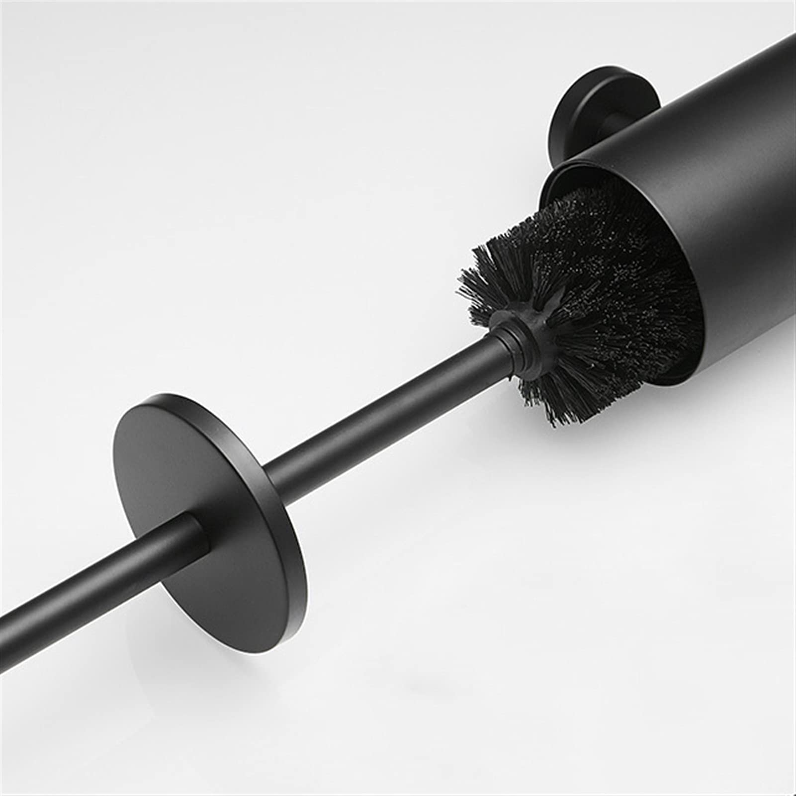 Juego de cepillos de baño para Pared con Estropajo Suave y Soporte, Material SUS304 Negro, Limpieza sin rayones, Ahorro de Espacio y Almacenamiento.