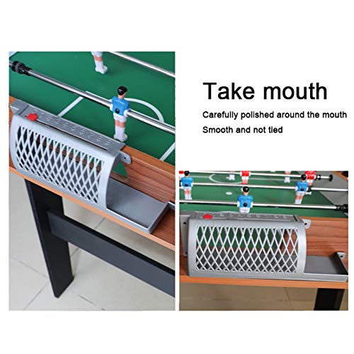 KHYTEBV Tischfußballtisch aus Holz mit Beinen, freistehender Fußballtisch, Tischfußballspiel, für Erwachsene und Kinder, für Spielzimmer und Familienspieleabend – Bild 6