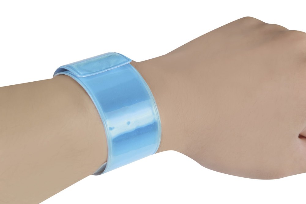 Amazon.co.jp: カラフル 反射 リフレクター リストバンド (紫