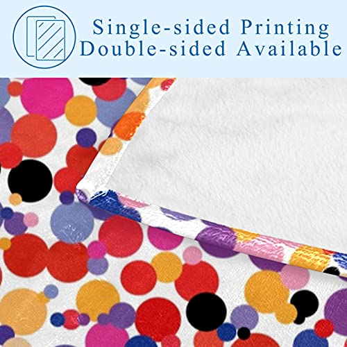 Couverture imprimé abstrait lit et canapé plaid chaud doux