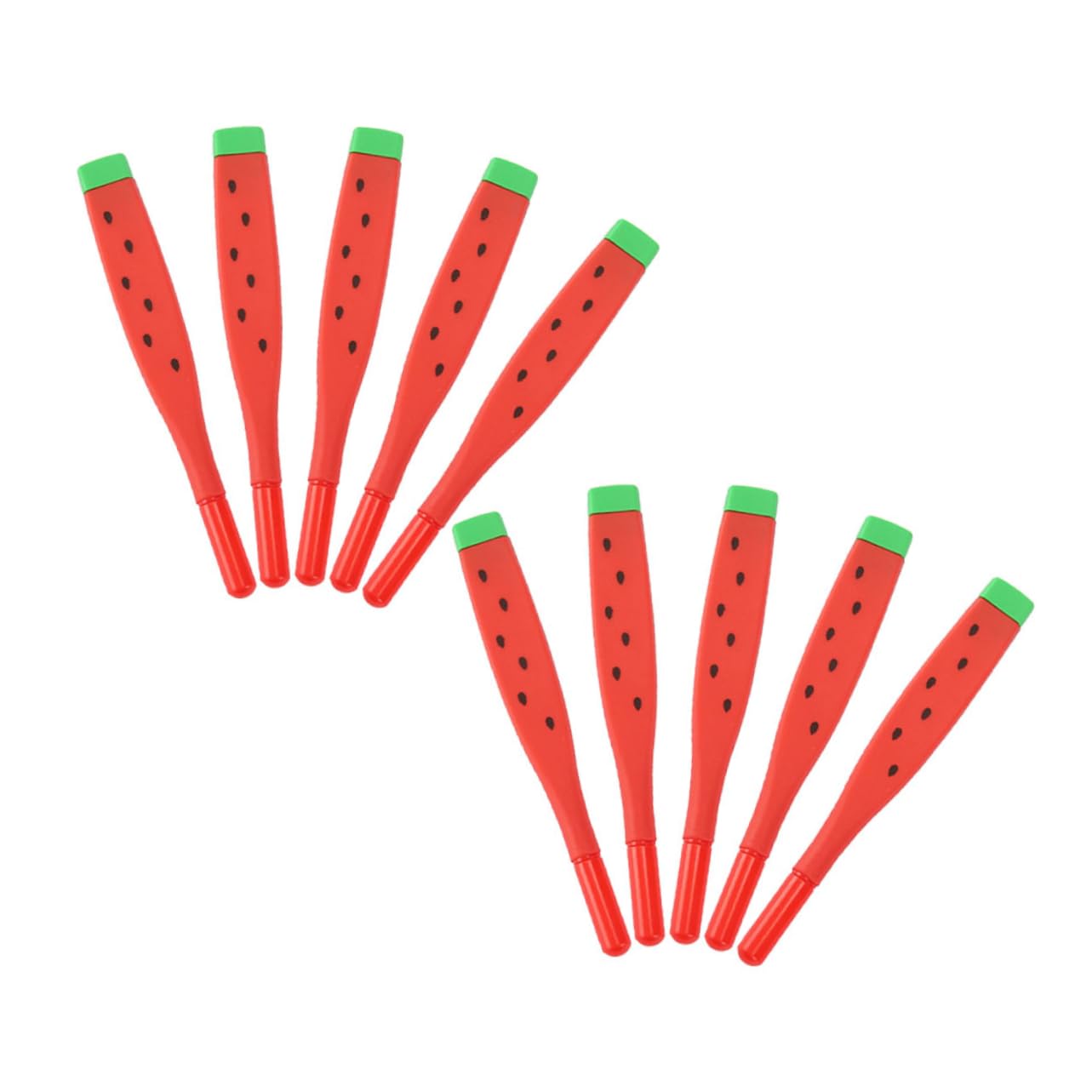 12Pcs Watermelon Shaped Writing Pens for Students Fun Cartoon Stationery for School Office Home Use for Note Taking Signatures Creative