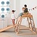 AVDAR Indoor Jungle Gym, 8-in-1 Beechwood Toddler Climber Playset, Wooden Montessori Indoor Playground for Kids, Easy Assembly, Safe & Sustainable
