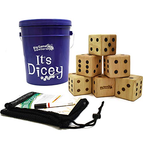 Giant Outdoor Dice It's Dicey! Garden Games Large Yard Wooden