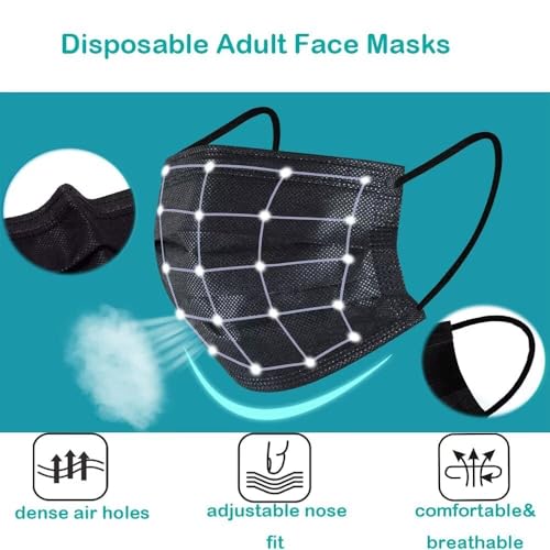 Ziye KZ-010 100 Pcs Non-Medical Multicolor Disposable Face Masks thumb #2