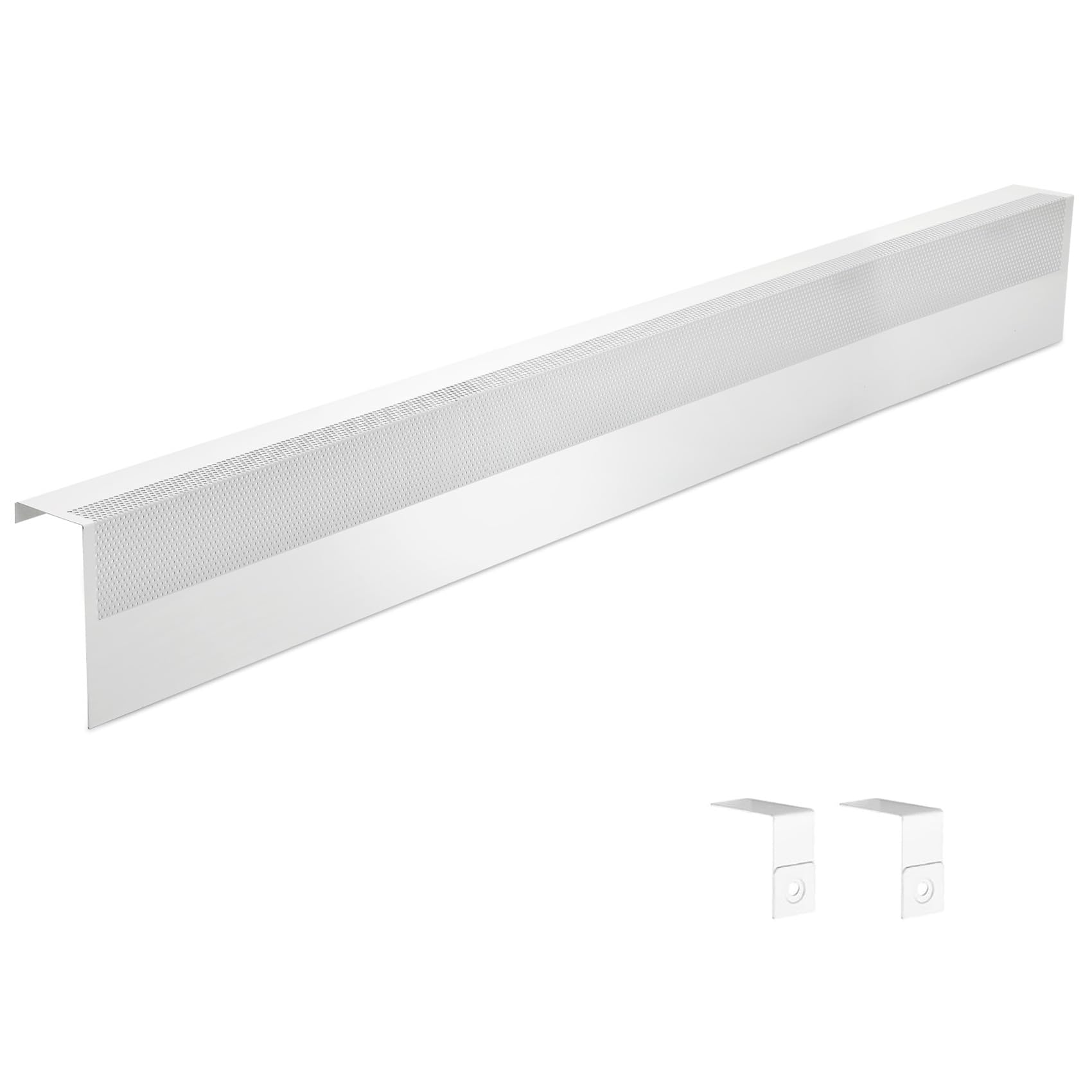 Upgraded 6 FT Baseboard Heater Covers, Galvanized Steel Easy Slip-On Baseboard Cover for Replacing Old and Rusty Looking Electric and Hydronic Base board Heater Cover