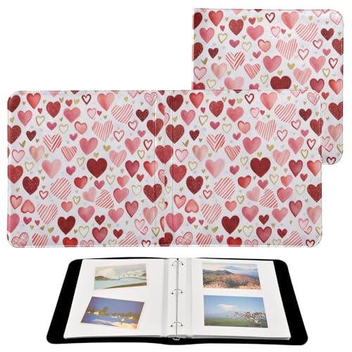 Álbum de Fotos Scrapbook Adhesivo DIY FLildon 40 Páginas 11.8 x 11.2 Pulgadas Corazón miniatura 2