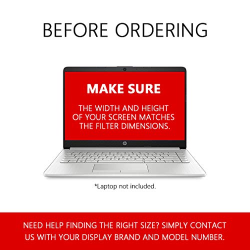Laptop Privacy Screen Filter Widescreen Display - Computer Monitor Privacy Anti Glare Protector UV Protection Blue Light Reduction and Anti Scratch (15.6 Inch 16:9)