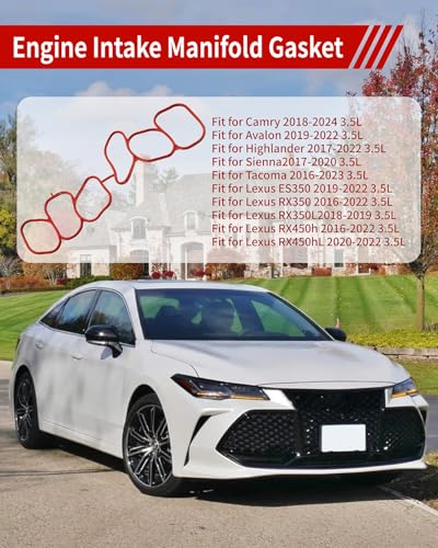 Image of Engine Intake Manifold Gasket Fit for Camry 2018-2024 Highlander 2017-2022 Tacoma 2016-2023 3.5L Avalon 2019-2022 Sienna 2017-2020 Replace 17176-31130
