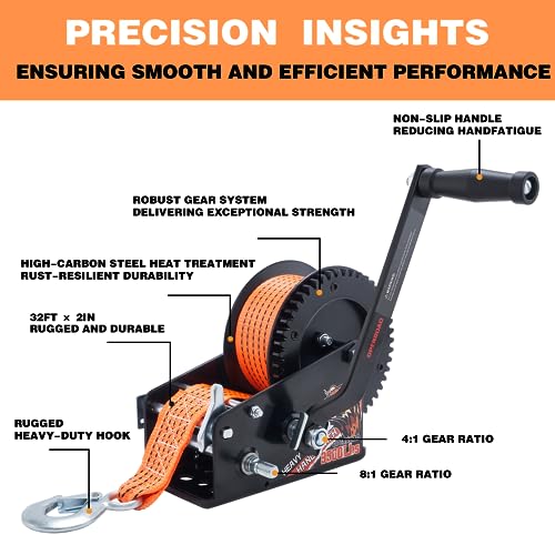 OPENROAD 3500LB Boat Trailer Winch