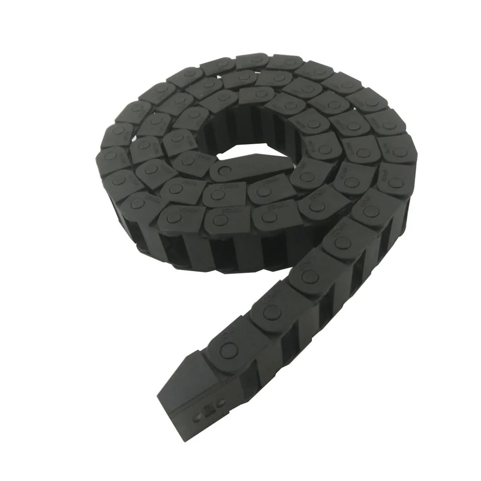 Equipos industriales Cadenas de transmisión 10 x 20 mm Tamaño Interno L1050 mm Cadena de Cable Cadena de Arrastre de Cable de Nailon Reforzado con plástico Cadenas de transmisión