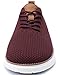 VILOCY Men's Casual Dress Sneakers Oxfords Business Shoes Lace Up Lightweight Comfortable Breathable Walking Knit Mesh Fashion Sneakers Tennis Wine Red,EU43